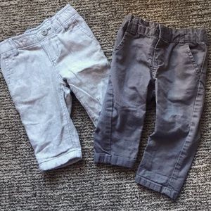 2 pant bundle. 3-6 months.